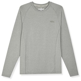 Eddie Bauer Men's Long Sleeve Heathered Rashguard | UPF 40+ Sun Protection | Ideal for Outdoor Activities | Mushroom Heather | Medium