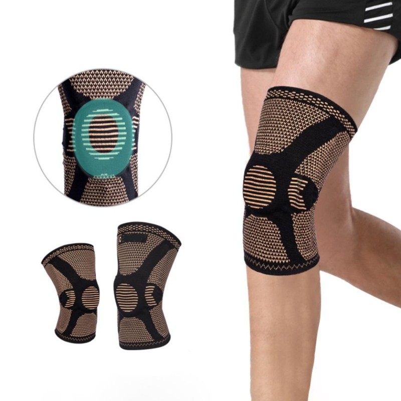 1 Pair Knee Brace Elastic Breathable Knee Sleeve Compression Non