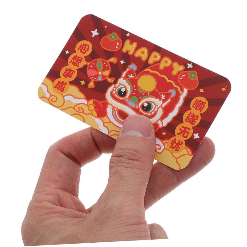 Kisangel 30pcs Lunar Year Scratch Off Cards Fun Prize Game