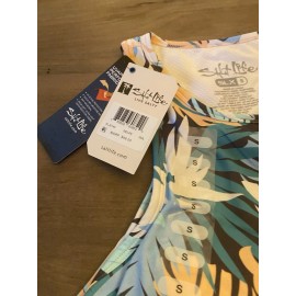 Salt Life Tropical Tankini Swimsuit Top Razorback SLX UVAPOR NWT Size Large