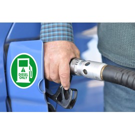 Top label Diesel Only Sticker,Weather Resistant Diesel Safety Decal Labels for Trucks,Machinery and Equipment,4 Inch Stickers 6 Pcs