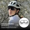 SCVCN Photochromic Cycling Glasses Men Women Mountain Bike Glasses Clear