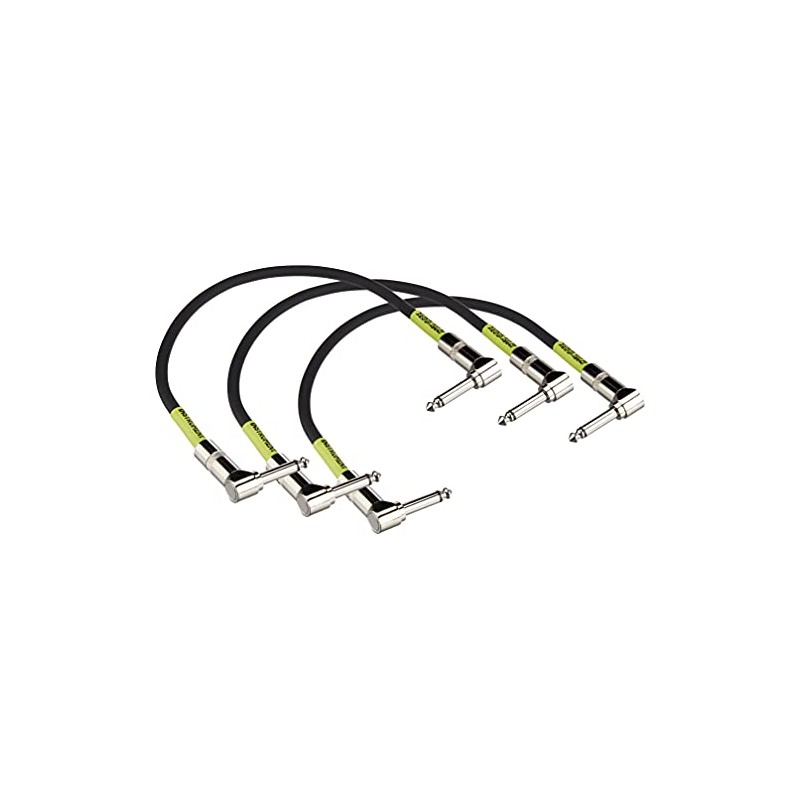 Ernie Ball - Cable de conexión entre pedales, acodado/acodado, 30