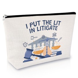 Sfodiary Lawyer Gifts Women Cosmetic Bag Appreciation Gifts for Attorney Counsel Paralegal Christmas Birthday Graduation Present for Law Teacher Student Zipper Makeup Bag Travel Toiletry Pouch