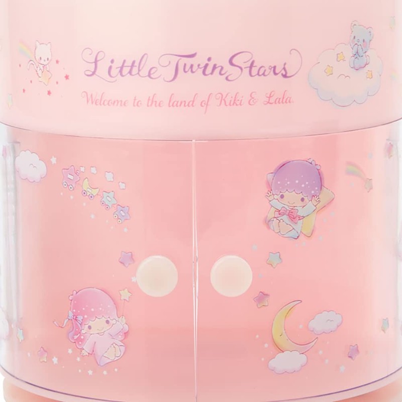 Sanrio 505447 Little Twin Stars Rotating Cosmetic Rack, One Size