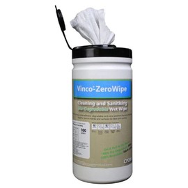 VINCO-ZEROWIPE BIO-DEGRADABLE WET WIPES - 200X200MM - TUB OF 100