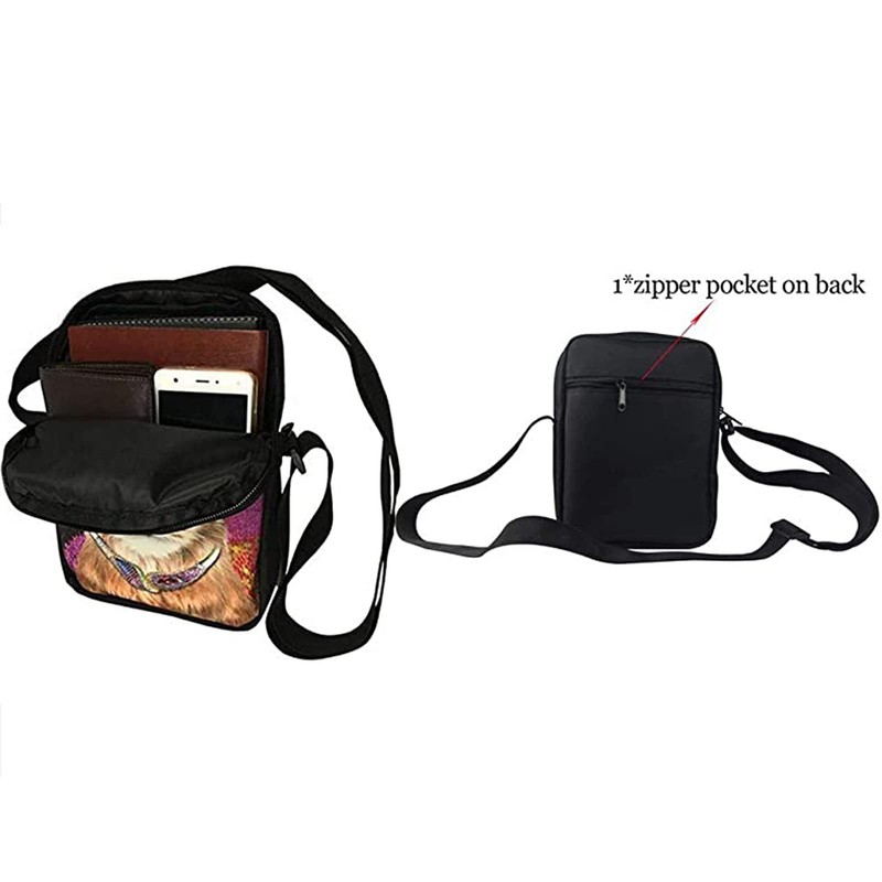 Binienty Fashion Crossbody Shoulder Bag with Adjustable Strap, Purple Shiny