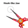 1Pcs Red Fishing Plier, Aluminium Alloy Saltwater Resistant Hook Remover,