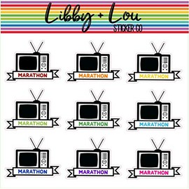 TV Marathon Planner Sticker | Libby and Lou Sticker Co