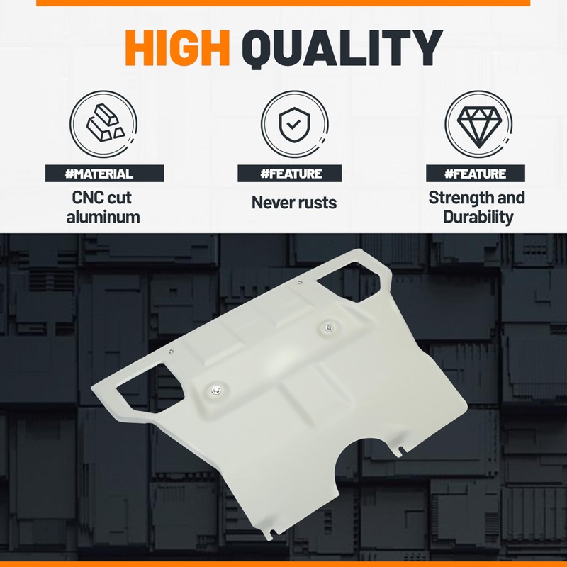 ECOTRIC Front Skid Plate Compatible with 2005-2015 Toyota Tacoma 2.7L