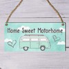 "Home Sweet Motorhome" Sign - Charming Campervan Plaque for RV