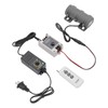 FIPINIXK 12V DC Motor, Mini Vibration Motor with Power Adapter