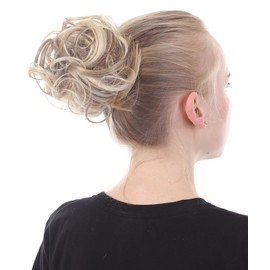 HPO Adult Women's Easy-Wear Curly Dirty Synthetic Blonde Twister Wig, Perfect for Cosplay