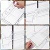 IPENP Clear CD Organizer, 3-Tier Sliding Drawer Storage Shelf -