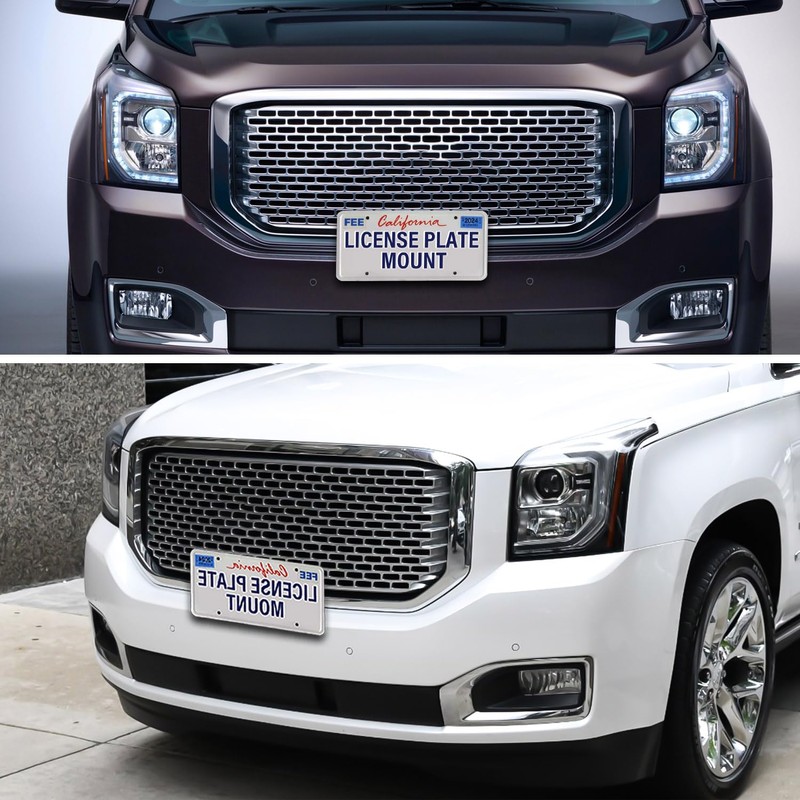 Heavy Duty Front License Plate Bracket Compatible with GMC Acadia
