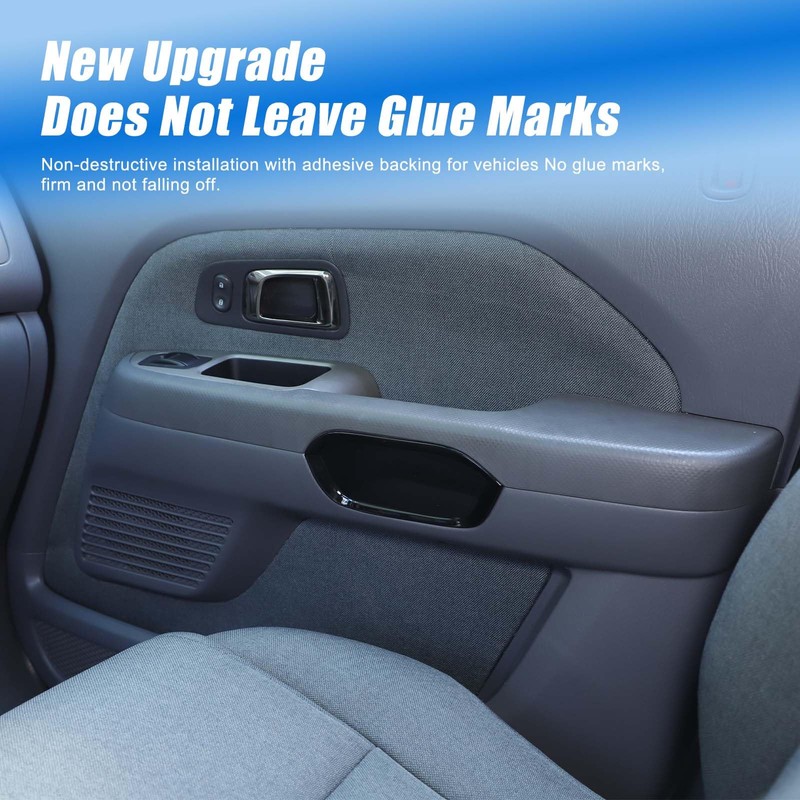 HIRUFAIT Inner Door Armrest Side Cover Trim Compatible with Pilot