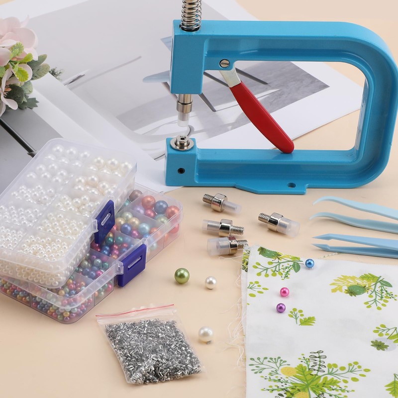 3400 Pcs Pearl Setting Machine and Hand Press Pearl Setting