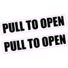 2X Pull to Open Sticker Taxi Cab Door Vinyl Shop