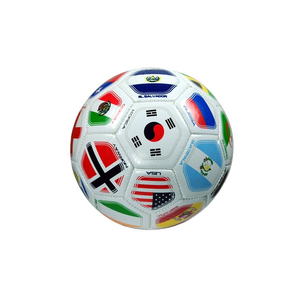 World Flags Logo Official Size 5 Soccer Ball - 182