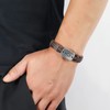 Caiyao Sign of The Fish Men's Leather Wrap Bracelet Retro