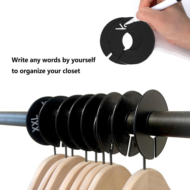Pack of 10 Clothes Racks Size Dividers, Clothes Rack Size