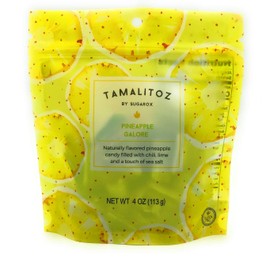 4 pack Pineapple Galore - Naturally flavored pineapple hard candy filled with chili lime and sea salt