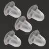 Respaldos de Silicona Transparente para Pendientes 500 Piezas