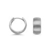 Cassini | Wide Hoop Earrings Matted, 925 Sterling Silver, Small