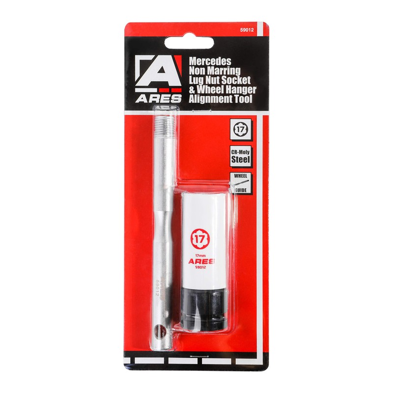 ARES 59012-17mm Non Marring Convex Lug Nut Socket - M14x1.5
