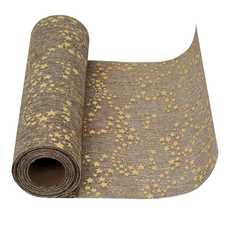 MODERNO Table Runner Table Decoration with Stars in Gold (28
