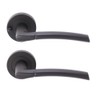 HANDLEZONE® Nemo Privacy Lever On Round Rose Door Handles, with