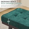 Entryway Bench, 47.2" End of Bed Bench, Chenille Benches for