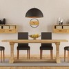 Relaxdays Wall Clock Wood Look Modern Analogue Clock for Kitchen,