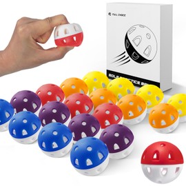 Full Choice Golf Balls (20 pieces) with High Visibility Easy to Track Limited Distance for Indoor and Outdoor Use, Multiple Colors