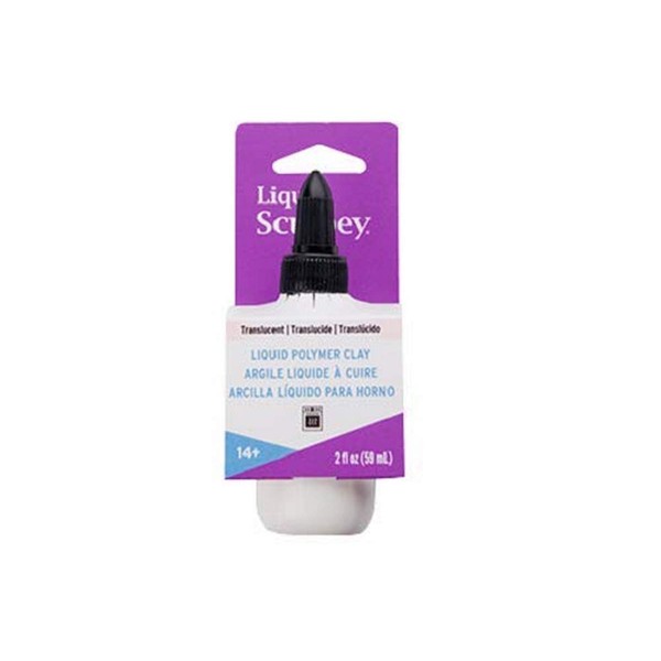 Liquid Sculpey Liquid Polymer Oven-Bake Clay, Translucent, 2 oz. bottle, Great for jewelry, holiday, DIY, mixed media, window clings, home décor and more! Great for beginners to artists!