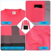 W&H 6PCS Hi Vis Safety Long-Sleeve Shirts, Reflective Birdeyes, Fast-Dry