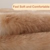 FLMAIPU Faux Sheepskin Car Seat Cover, Thin Fluffy Cute Red