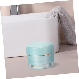 WOONEKY Wide Mouth Acrylic Cream Bottle Travel Container with Storage Lid Squeezable Toiletry Containers Leakproof 6 Pack