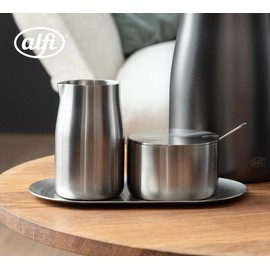 alfi Milk and Sugar Set, Matte, High-Quality Stainless Steel Milk and Sugar Set, Stylish Design, Dishwasher Safe, Durable