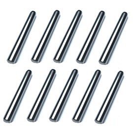 ZDingTech 10PCS 1/4 x 2 Inch Dowel Pins Shelf Pegs 1/4 inch,Bearings Alloy Steel pins Wood Bunk Bed Dowel Pins 1/4 Shelf Pins 1/4 inch Metal pins Fasten Elements for Fixing a Component's Position