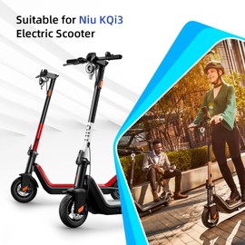 ulip 9.5 x 2.50 Off-Road Tire 9.5 Inch Tubeless Tire for Niu KQI3 Electric Scooter Accessories Rear Front Wheel Replacement Tire Anti-skid Shockproof with valve (2 PCS)