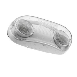 Spectsun 1 Pack Outdoor Emergency Light with Battery Backup, Exterior Emergency Exit Lights Hardwired, Wet Location LED Egress Lights, Waterproof Commercial Lighting Fixture, 120-347V, UL Listed.