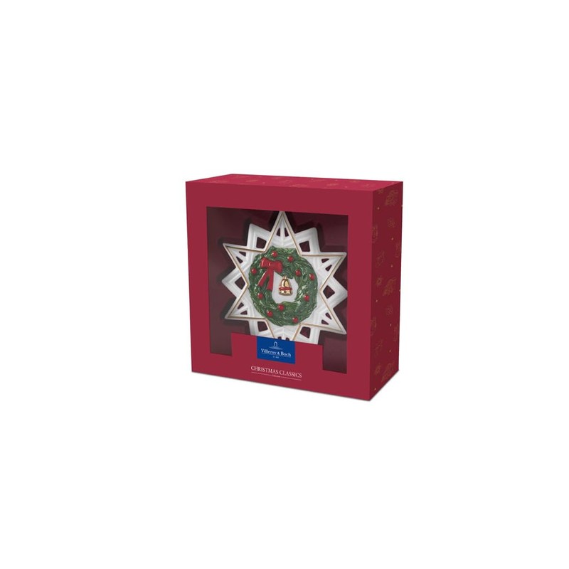 Villeroy & Boch Christmas Classics Ornament Star 9.5 x 1.5