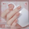 Nude Pink Gel Nail Polish Set 6 Pcs Transparent Neutral