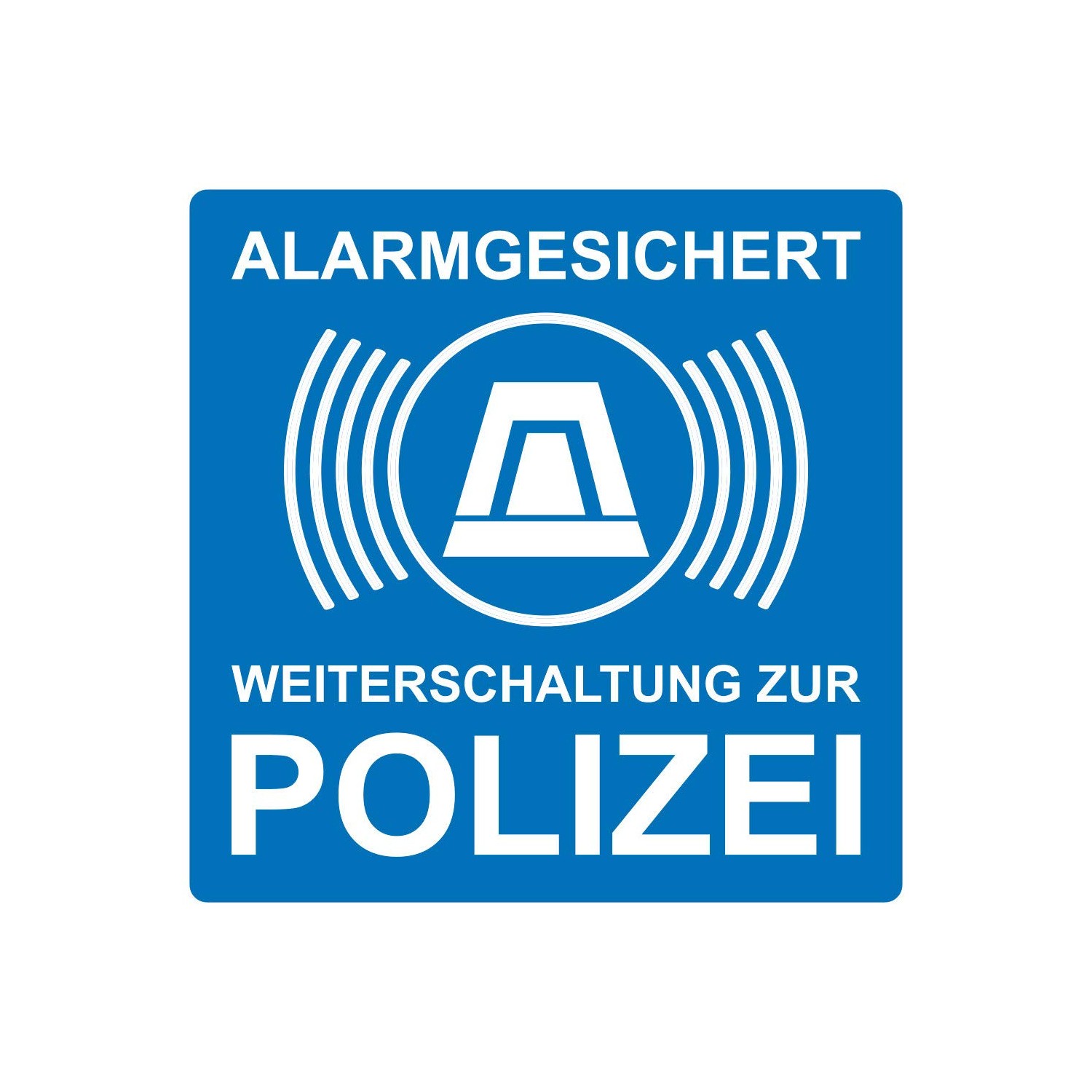 Pack of 5 Alarm Secured Stickers, Onward Switching to the Police, 10 x ...