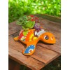 Handmade Talavera Turtle Planter | 9.5” Vibrant Mexican Pottery for