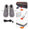 Heated Foot Warmer, USB Charging, Electric Warmer Shoes, Electric Plush