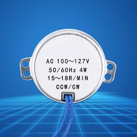 101 synchronous m,Yctze ts-101 synchronous m 1pc AC 100-127V 4W Synchronous Motor 50/60Hz CCW CW Geared Motor (15-18RPM)