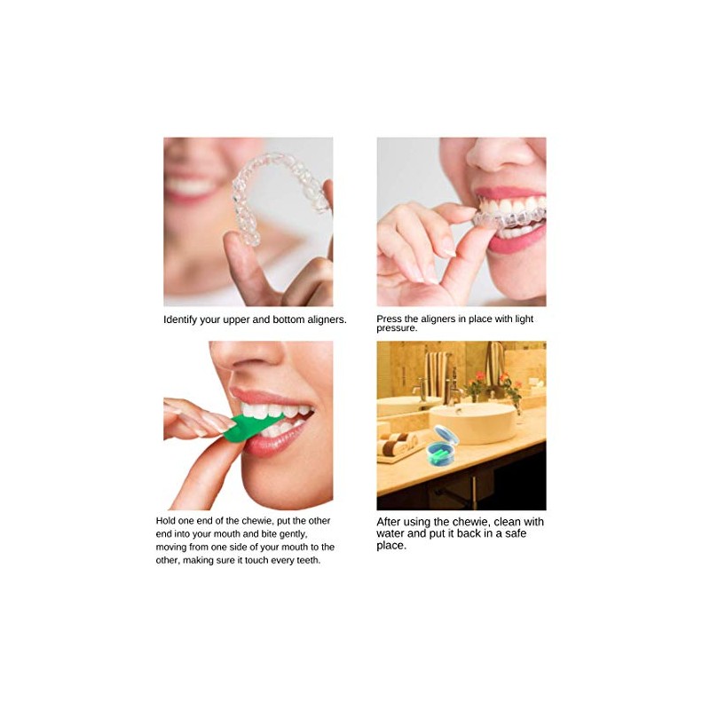 New Orthodontics Green Chewies for Aligner Trays, Mint Scented Multiple