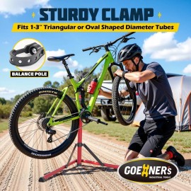GOEHNER's Upgrade EBike Repair Stand (Max 110 lbs) Portable Aluminum Bicycle Workstand